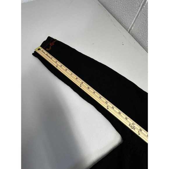 Vintage Bobbie Brooks Floral Embroidered Sweater Felted Black Lg Cottagecore E2‎ - Picture 14 of 14